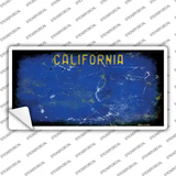 California Blue State Rusty Novelty Sticker Decal Small