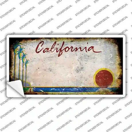 California Rusty Novelty Sticker Decal Small