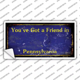 Pennsylvania Rusty Novelty Sticker Decal Small