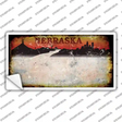 Nebraska Rusty Novelty Sticker Decal Small