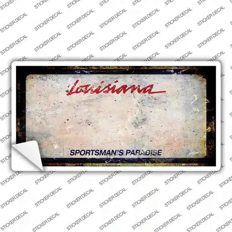 Louisiana Sportsmans Palace Rusty Novelty Sticker Decal Small