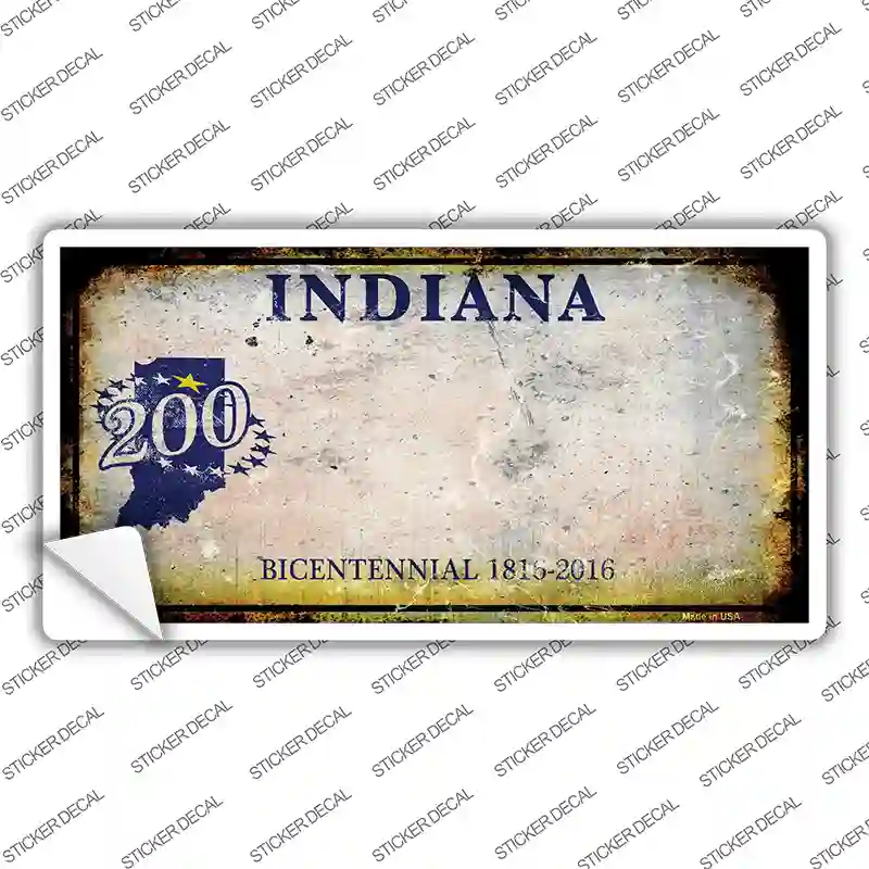 Indiana Rusty Novelty Sticker Decal Small