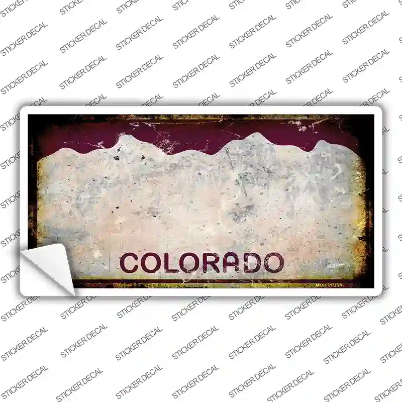 Colorado Rusty Novelty Sticker Decal Small