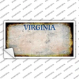 Virginia Rusty Novelty Sticker Decal Small