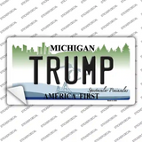 Trump Michigan Novelty Sticker Decal Small