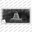 Dont Tread On Me Black Novelty Sticker Decal Small