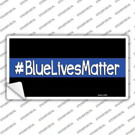 Blue Lives Matter Black Novelty Sticker Decal Small