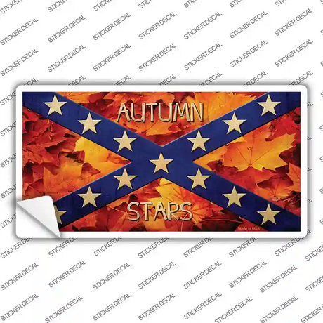 Autumn Stars Novelty Sticker Decal Small