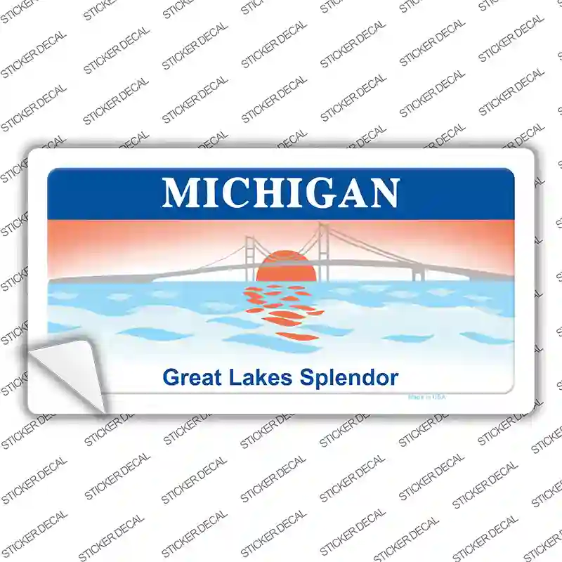 Michigan Great Lakes Novelty Sticker Decal Small