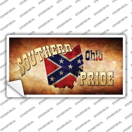 Southern Pride Ohio Novelty Sticker Decal Small