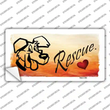 Rescue Dog Novelty Sticker Decal
