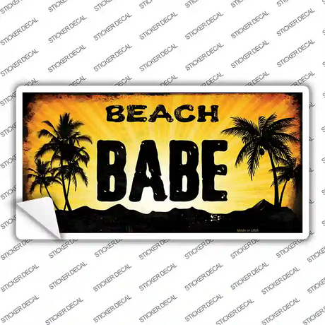 Beach Babe Novelty Sticker Decal Small