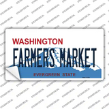 Farmers Market Washington Novelty Sticker Decal Small