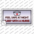 Feel Safe At Night Novelty Sticker Decal Small