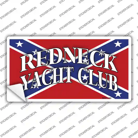 Redneck Yacht Club Novelty Sticker Decal Small