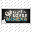 This Girl Loves Her Sharks Novelty Sticker Decal