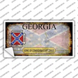 Georgia Rusty State Novelty Sticker Decal Small