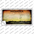 Indiana Rusty State Novelty Sticker Decal Small