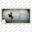 Wyoming Rusty State Novelty Sticker Decal Small