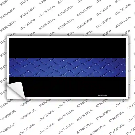 Police Diamond Thin Blue Line Novelty Sticker Decal Small