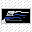 American Flag Thin Blue Line Novelty Sticker Decal Small