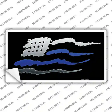 American Flag Thin Blue Line Novelty Sticker Decal Small