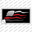 American Flag Thin Red Line Novelty Sticker Decal