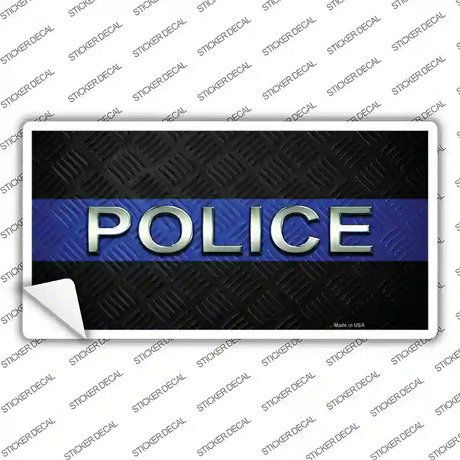 Police Thin Blue Line Novelty Sticker Decal Small