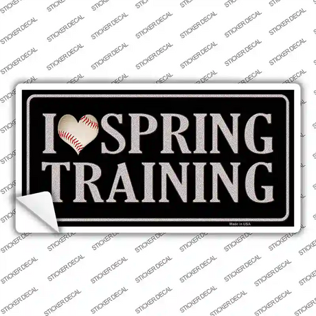 I Love Spring Training Novelty Sticker Decal Small