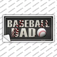 Baseball Dad Novelty Sticker Decal Small