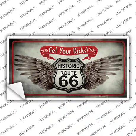 Get Your Kicks Novelty Sticker Decal Small