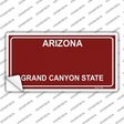 Arizona Red Novelty Sticker Decal Small