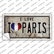 I Love Paris Novelty Sticker Decal
