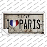 I Love Paris Novelty Sticker Decal