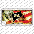 Connecticut Love Novelty Sticker Decal Small