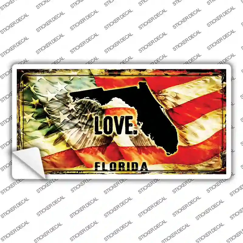 Florida Love Novelty Sticker Decal Small