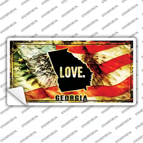 Georgia Love Novelty Sticker Decal Small