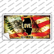 Illinois Love Novelty Sticker Decal Small