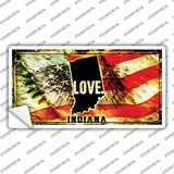 Indiana Love Novelty Sticker Decal Small