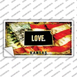 Kansas Love Novelty Sticker Decal Small