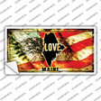 Maine Love Novelty Sticker Decal Small