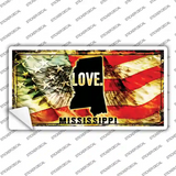 Mississippi Love Novelty Sticker Decal Small