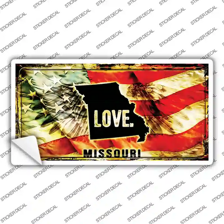 Missouri Love Novelty Sticker Decal Small