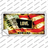 Montana Love Novelty Sticker Decal Small