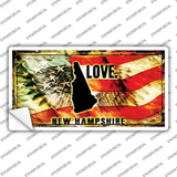 New Hampshire Love Novelty Sticker Decal Small