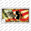 New Jersey Love Novelty Sticker Decal Small