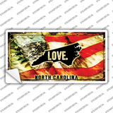 North Carolina Love Novelty Sticker Decal Small