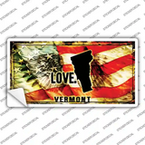 Vermont Love Novelty Sticker Decal Small