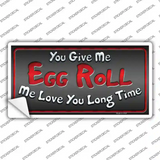 Egg Roll Novelty Sticker Decal