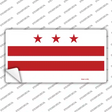 Washington DC Flag Novelty Sticker Decal Small